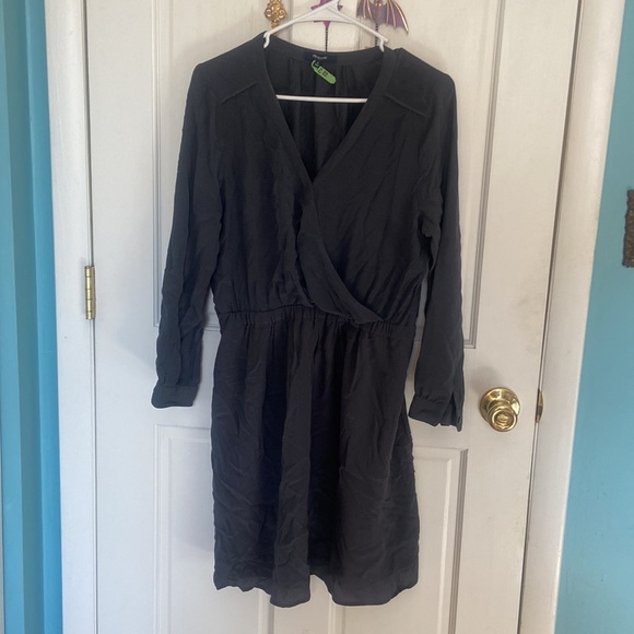 ✨HP✨ Madewell Silk Faux-Wrap Dress - Picture 2 of 5
